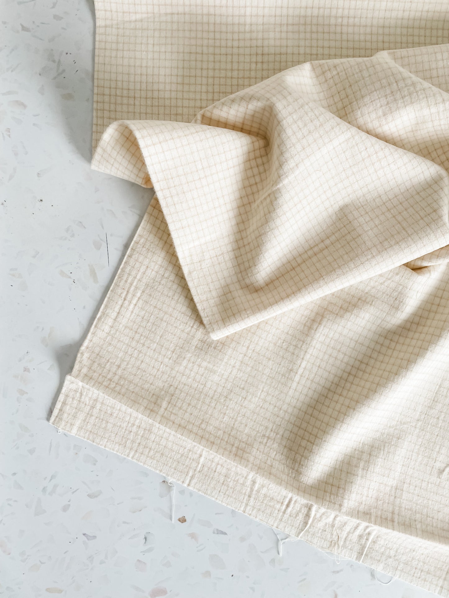 Brushed Cotton – Plains Grid
