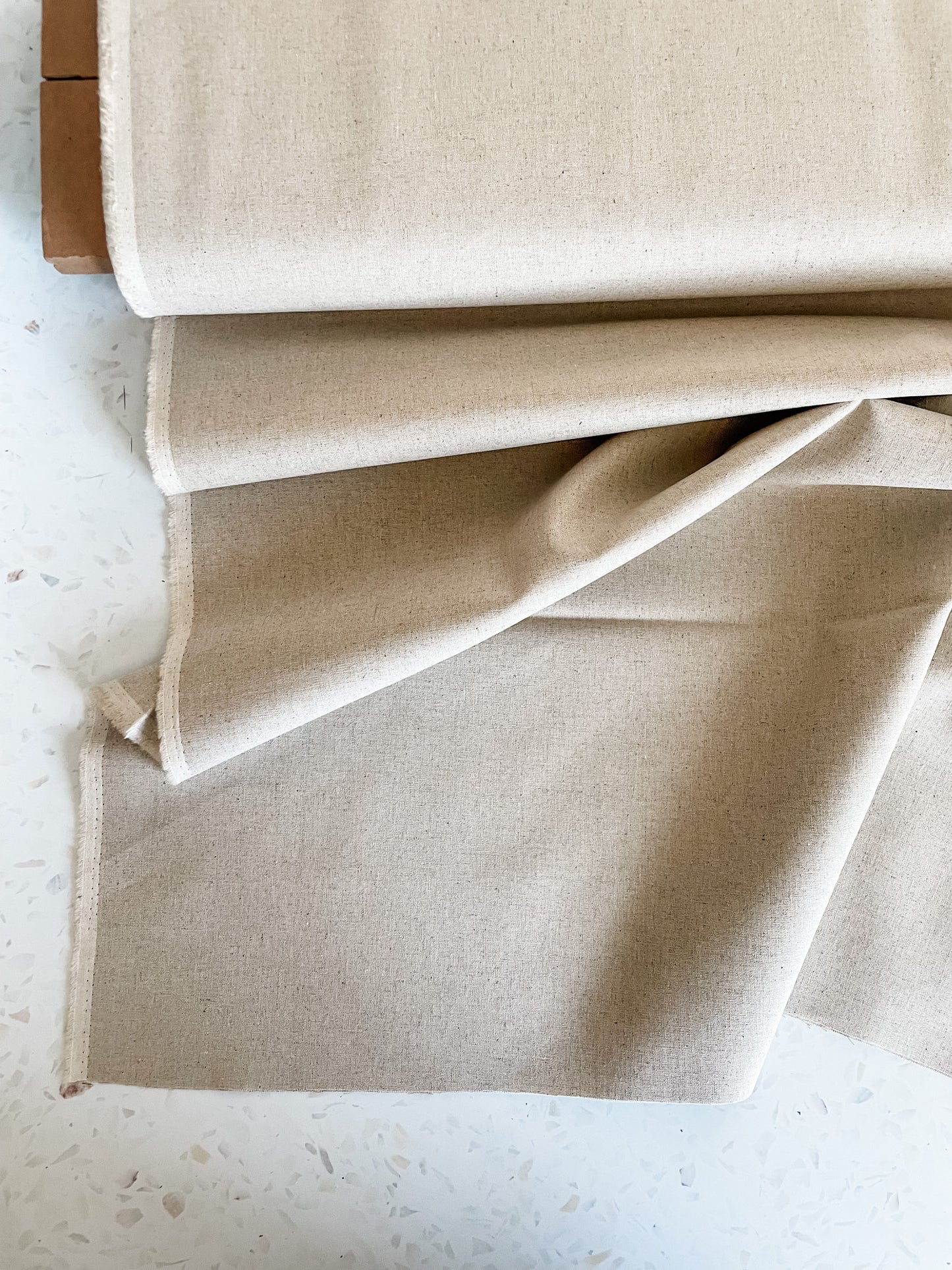 Premium Linen Blend – Soft Sand