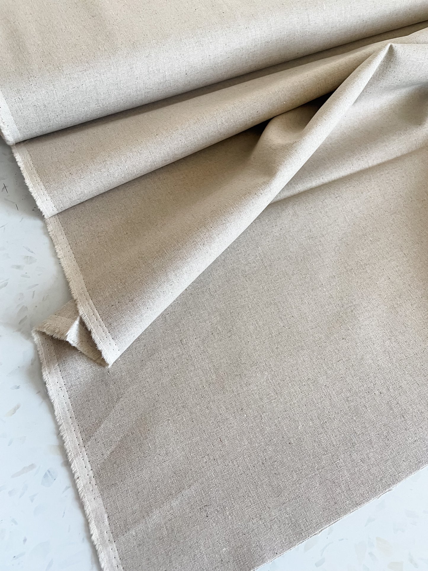 Premium Linen Blend – Soft Sand