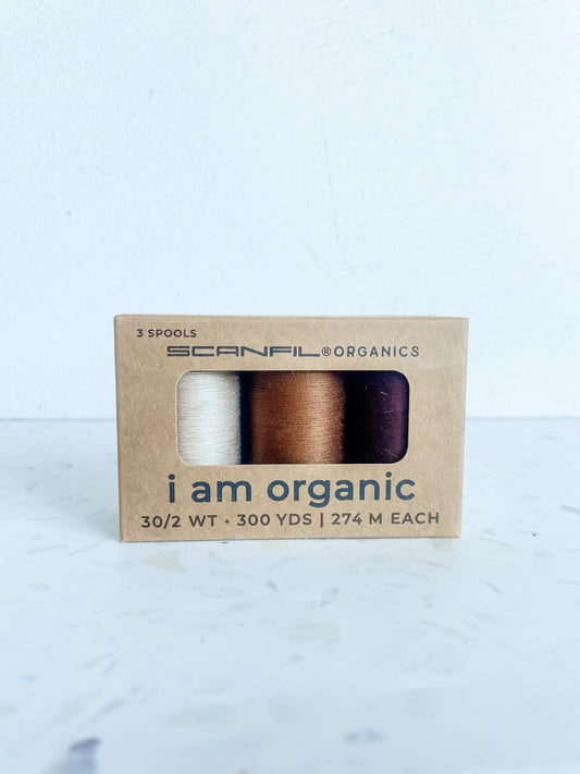 Organic Cotton Thread – Earthy Browns 30wt Set