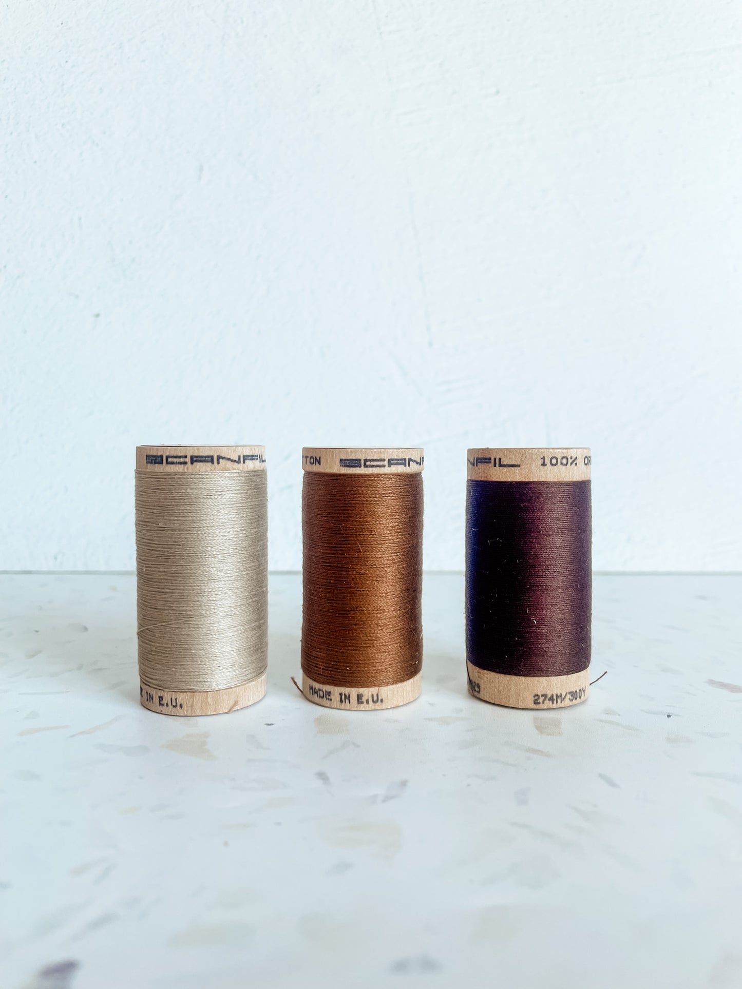 Organic Cotton Thread – Earthy Browns 30wt Set