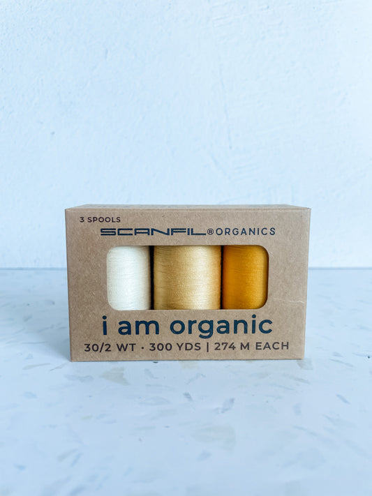 Organic Cotton Thread – Sunshine Yellows 30wt Set
