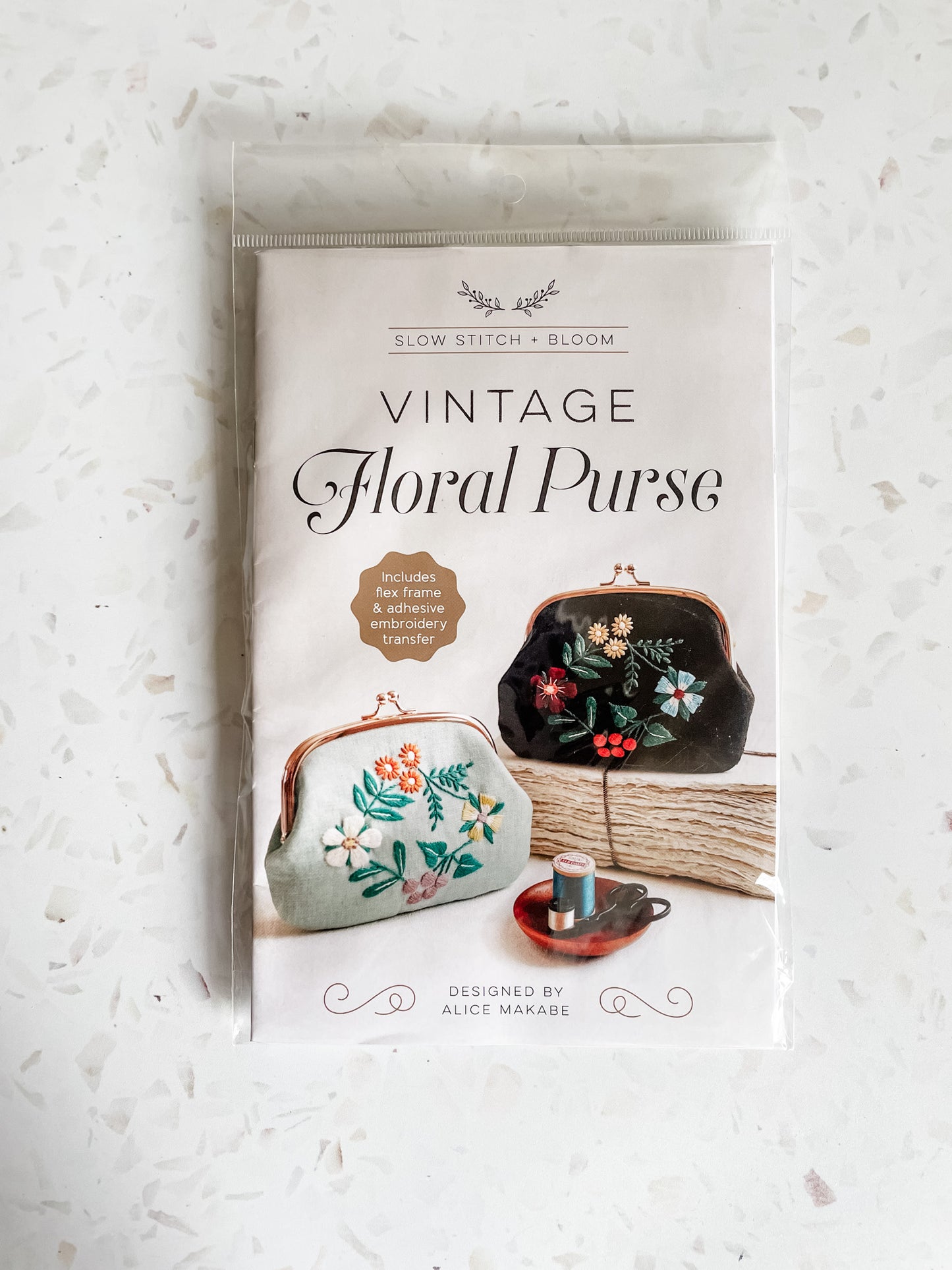 Vintage Floral Purse Case Kit