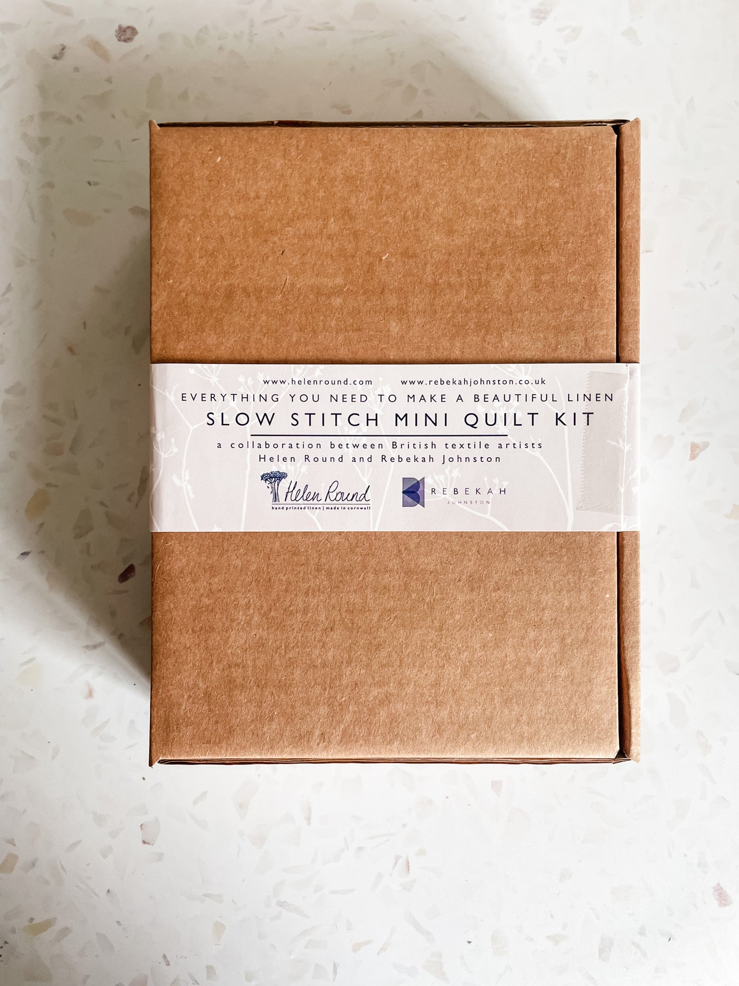 Helen Round Slow Stitched Mini Quilt