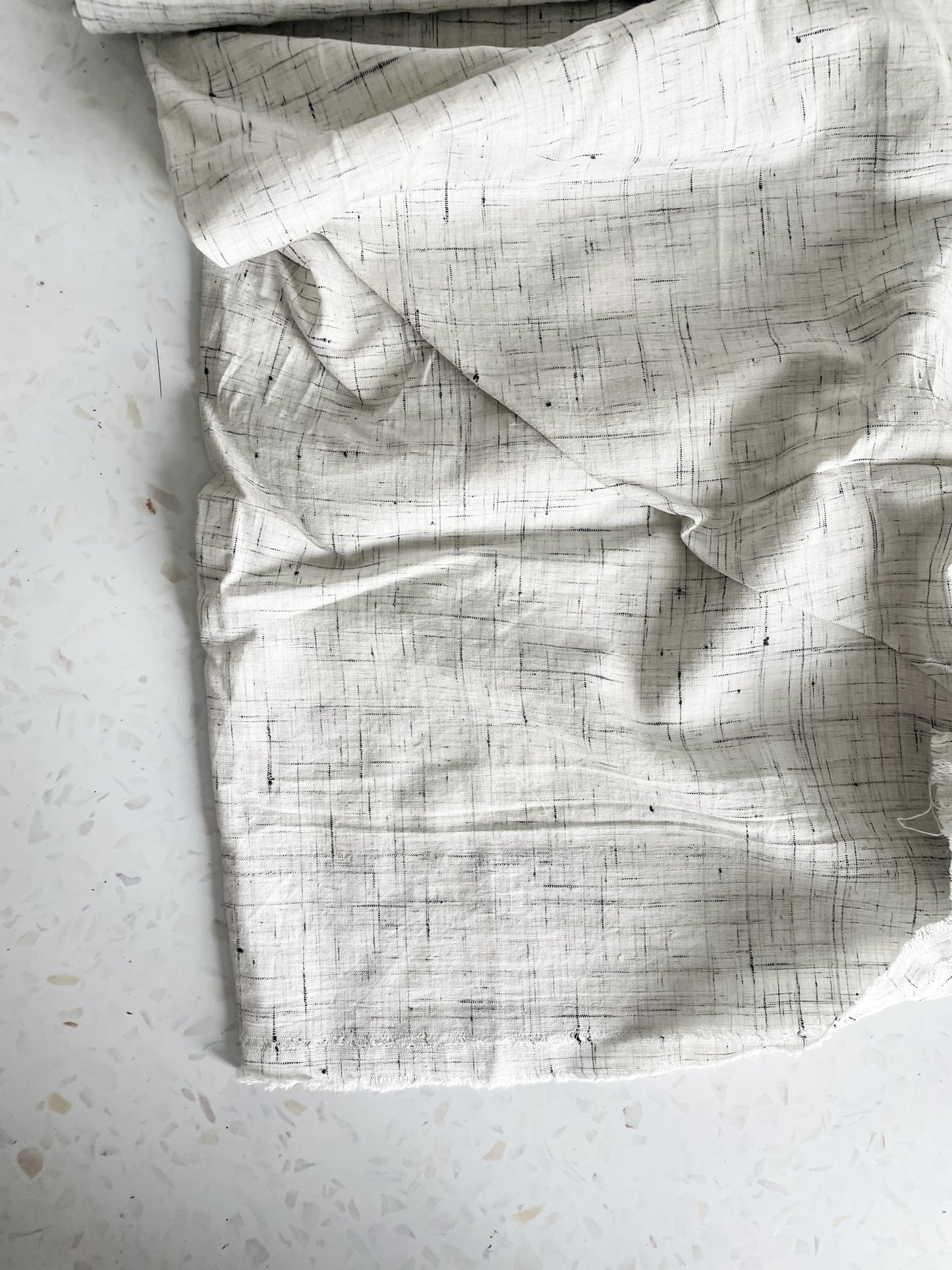 Pearl Gray Slub Handloom Cotton