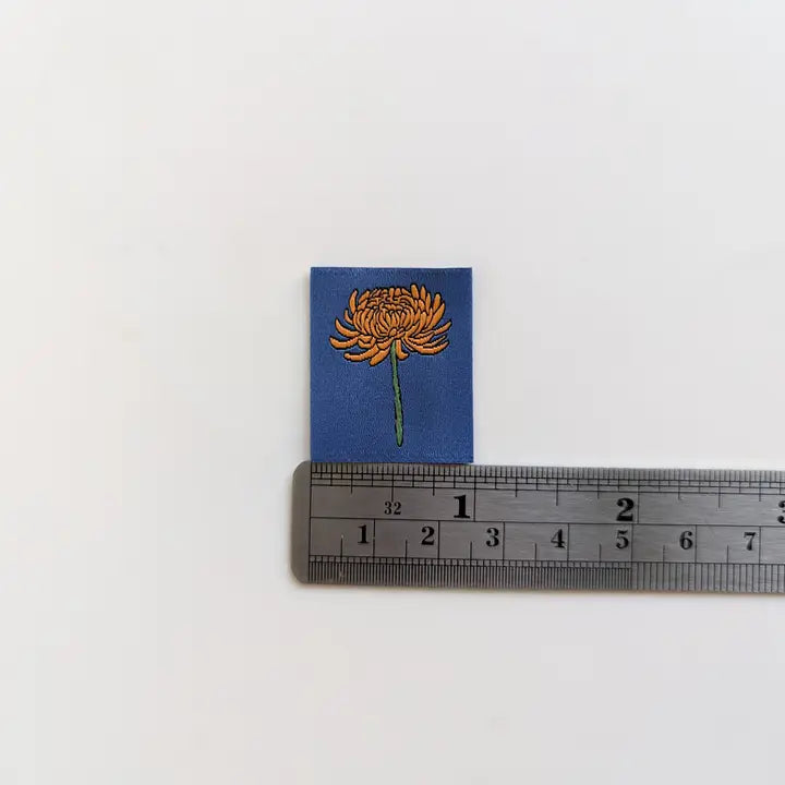 Garment Labels: November Birth Flowers - Chrysanthemums