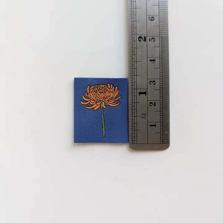 Garment Labels: November Birth Flowers - Chrysanthemums