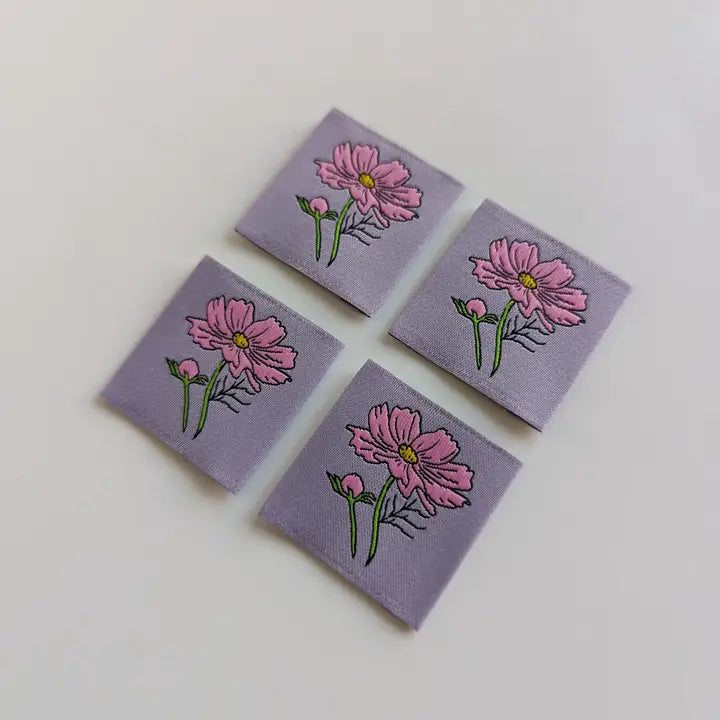 Garment Labels: October Birth Flowers - Cosmos