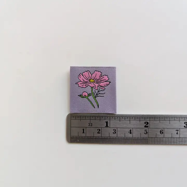 Garment Labels: October Birth Flowers - Cosmos