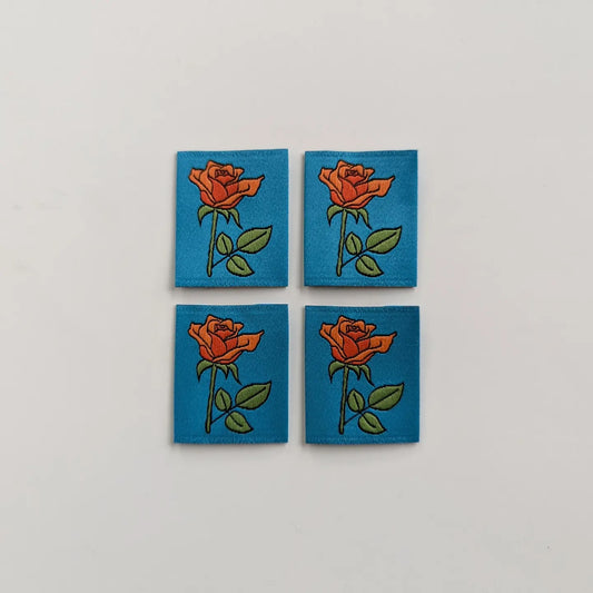 Garment Labels: June Birth Flowers - Roses