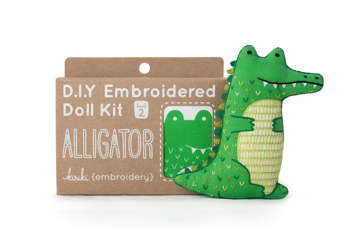 Alligator Doll Embroidery Kit