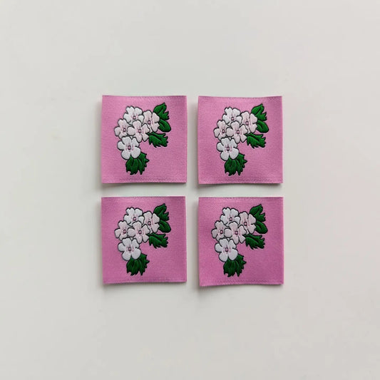 Garment Labels: May Birth Flowers - Hawthornes