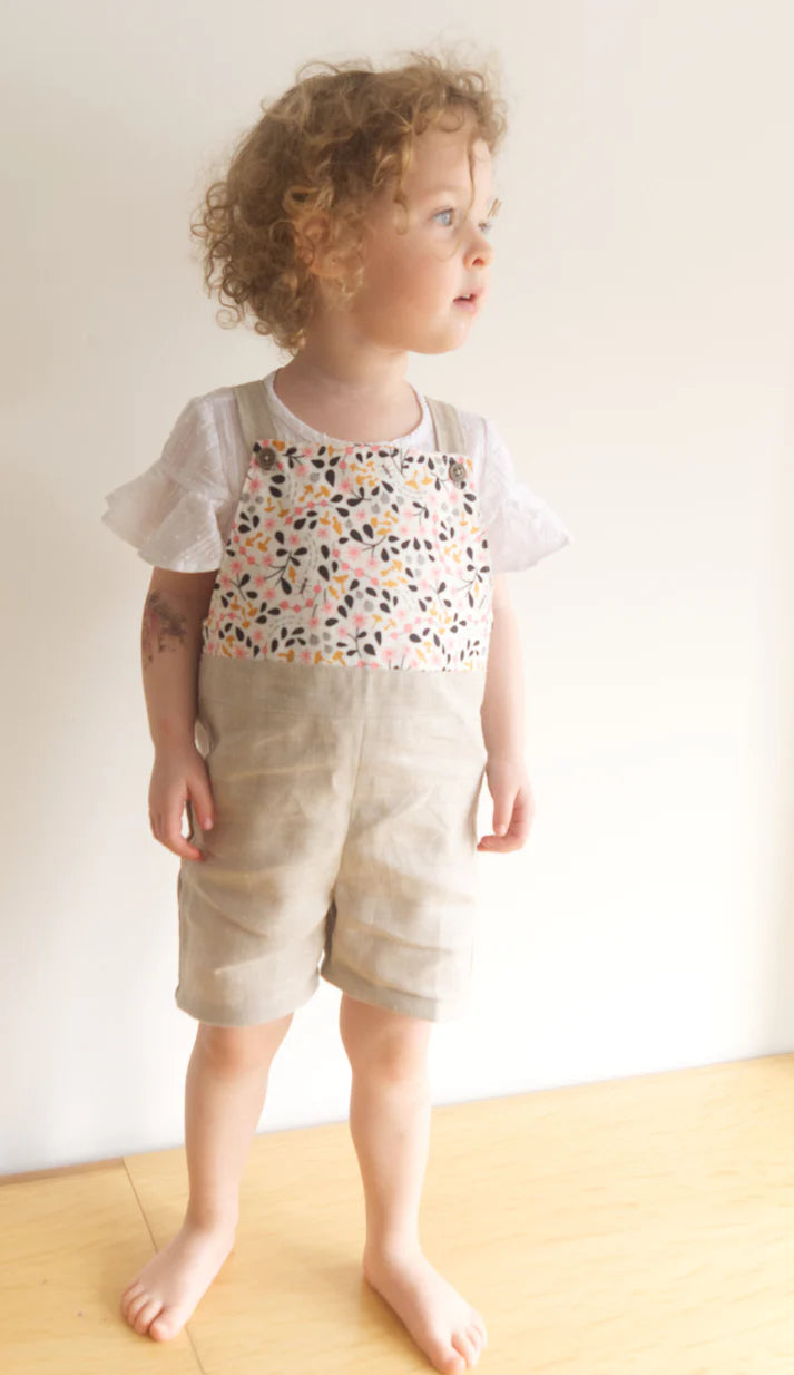 Lion Overalls Children's Sewing Pattern by Fionna Hanna | Printed Pattern