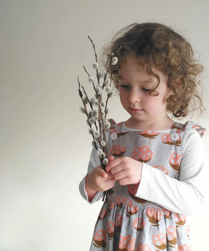Pinafore Ruffle Dress Pattern by Fionna Hanna | Printed Pattern