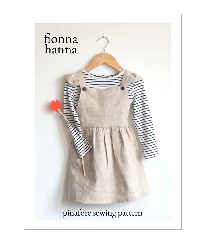 Pinafore Ruffle Dress Pattern by Fionna Hanna | Printed Pattern