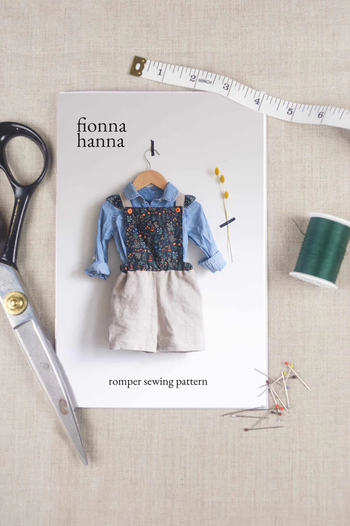 Ruffle Romper Pattern by Fionna Hanna | Printed Pattern