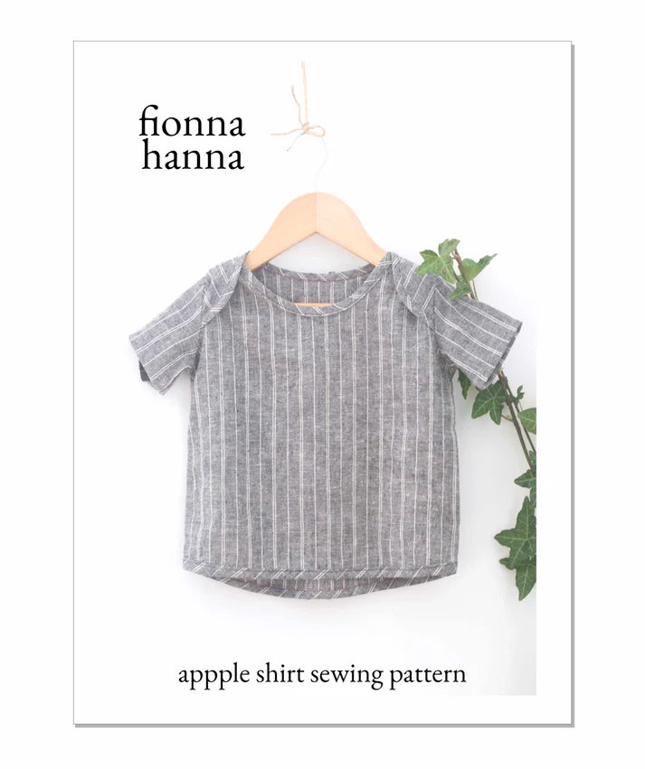 Apple Shirt Children's Sewing Pattern by Fionna Hanna | Printed Pattern