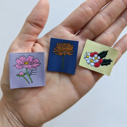 Garment Labels: Yearly Birth Flowers Variety Pack