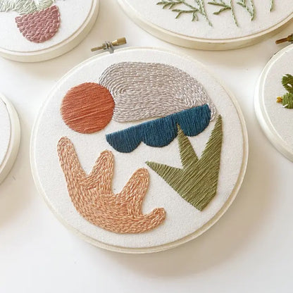 Minimalist Desert Embroidery Kit by Mountains of Thread