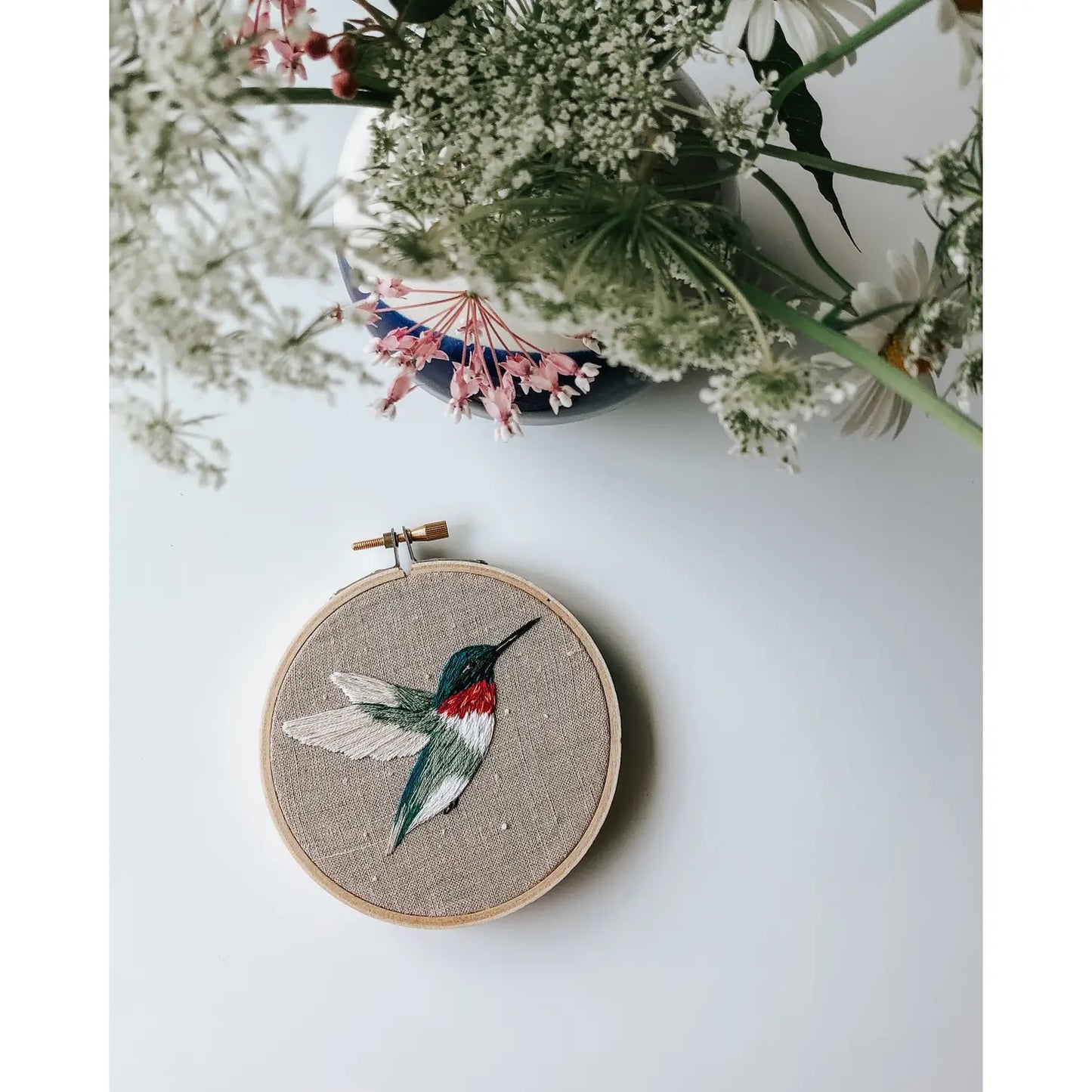 Hummingbird Embroidery Kit by Harvest Goods Co.