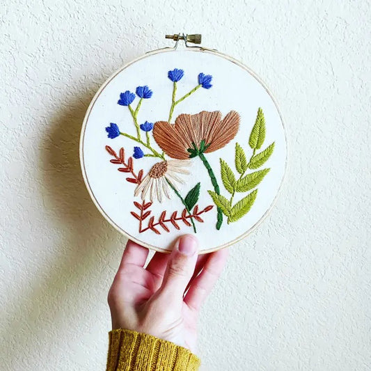 Floral Embroidery Kit by Mountains of Thread