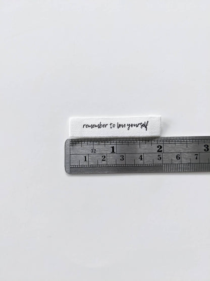"Remember to Love Yourself" Labels