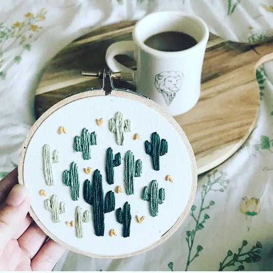 Small Cactus Embroidery Kit by Mountains of Thread