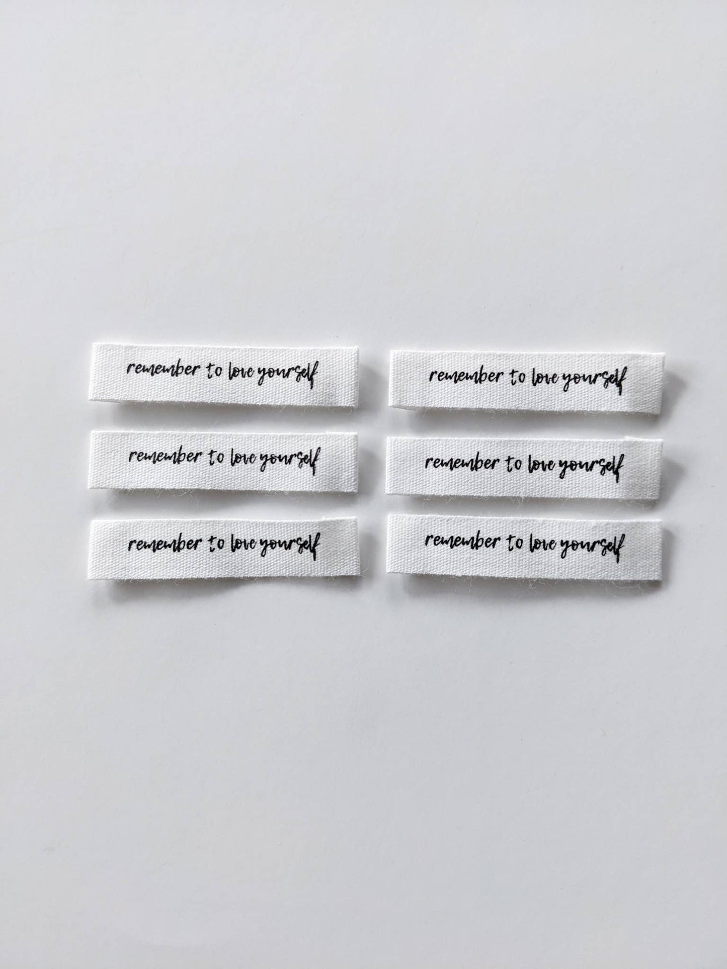 "Remember to Love Yourself" Labels