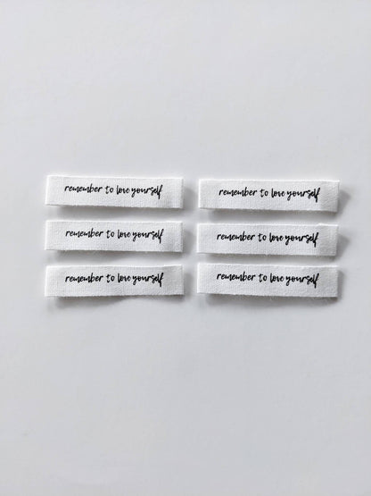 "Remember to Love Yourself" Labels