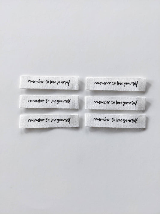 "Remember to Love Yourself" Labels