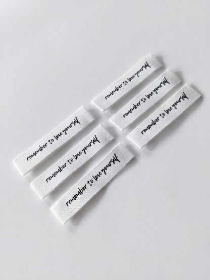 "Remember to Love Yourself" Labels