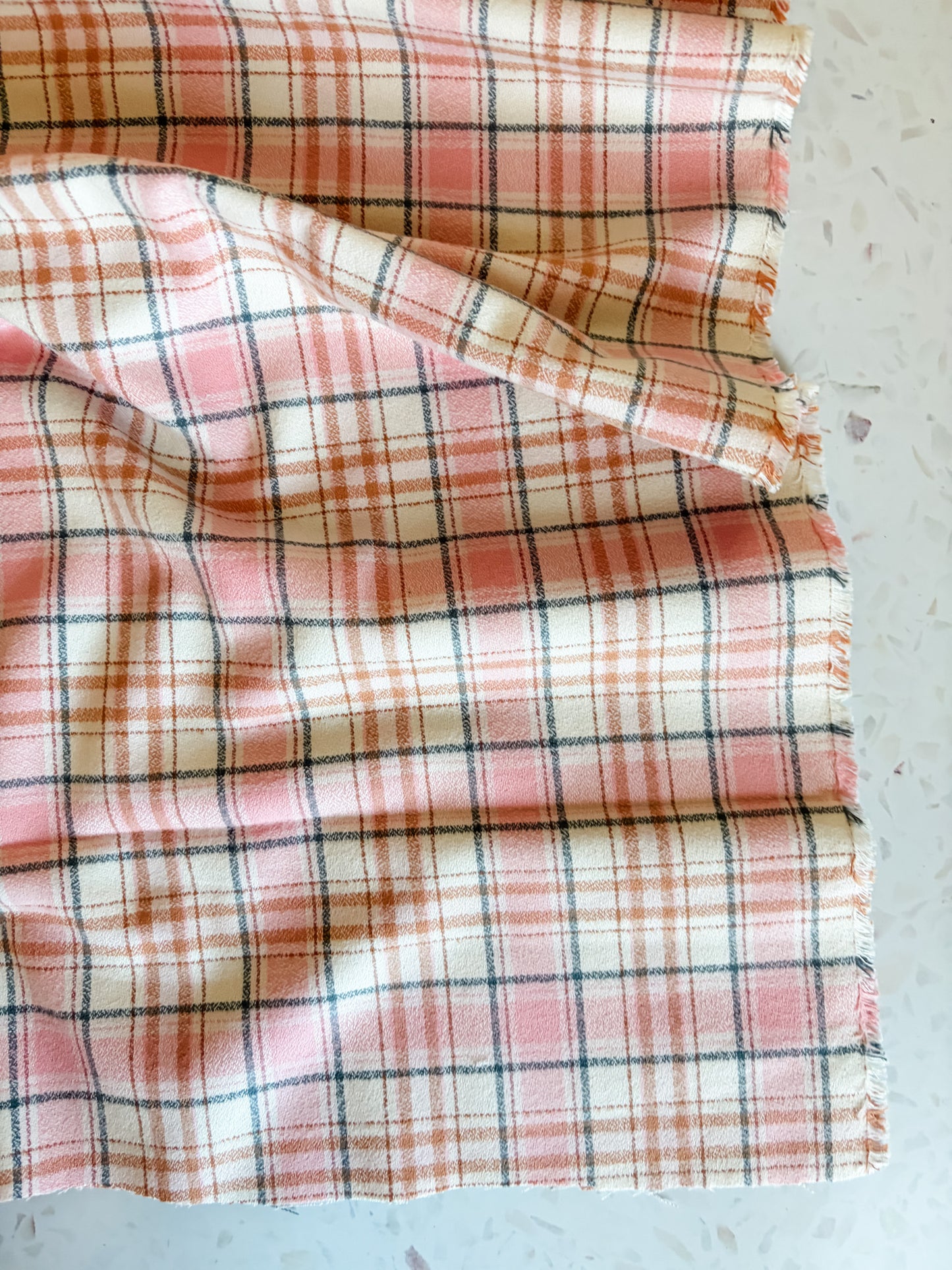 Mammoth Junior Flannel in Peach Harvest