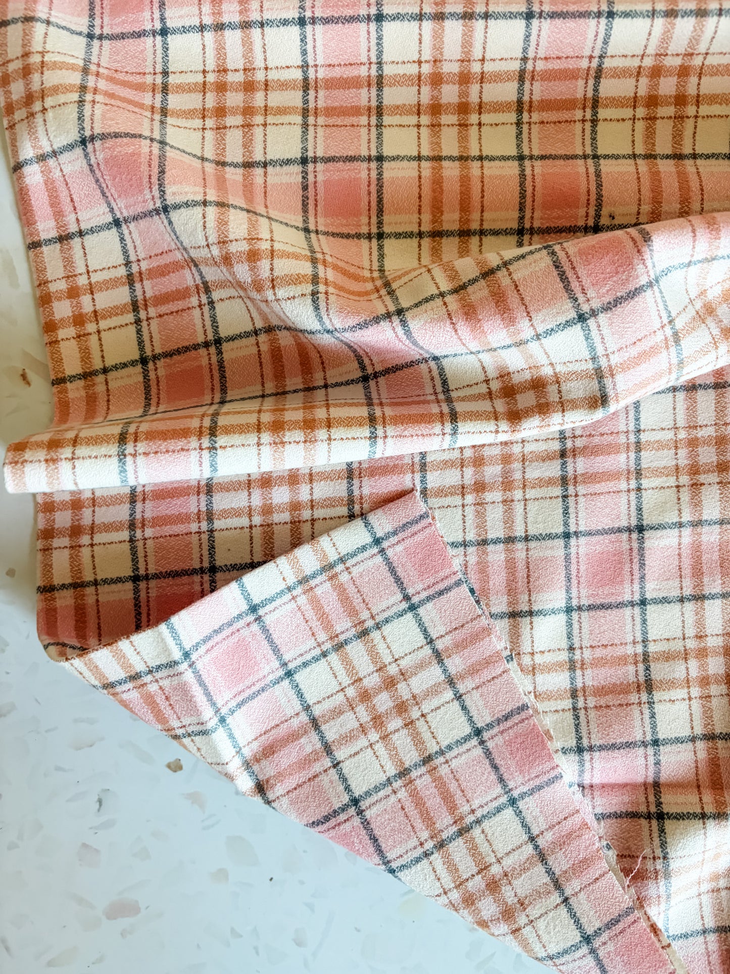 Mammoth Junior Flannel in Peach Harvest
