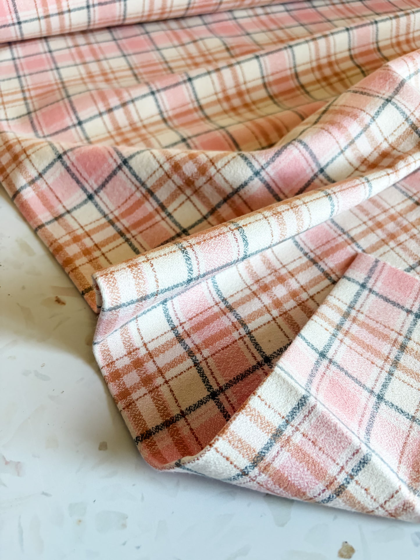 Mammoth Junior Flannel in Peach Harvest
