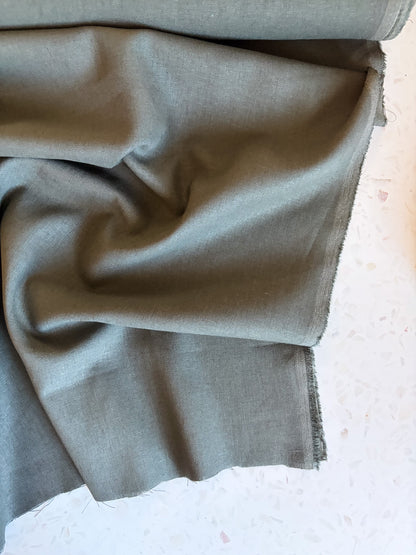 Brussels Washer Linen Blend in Kelp