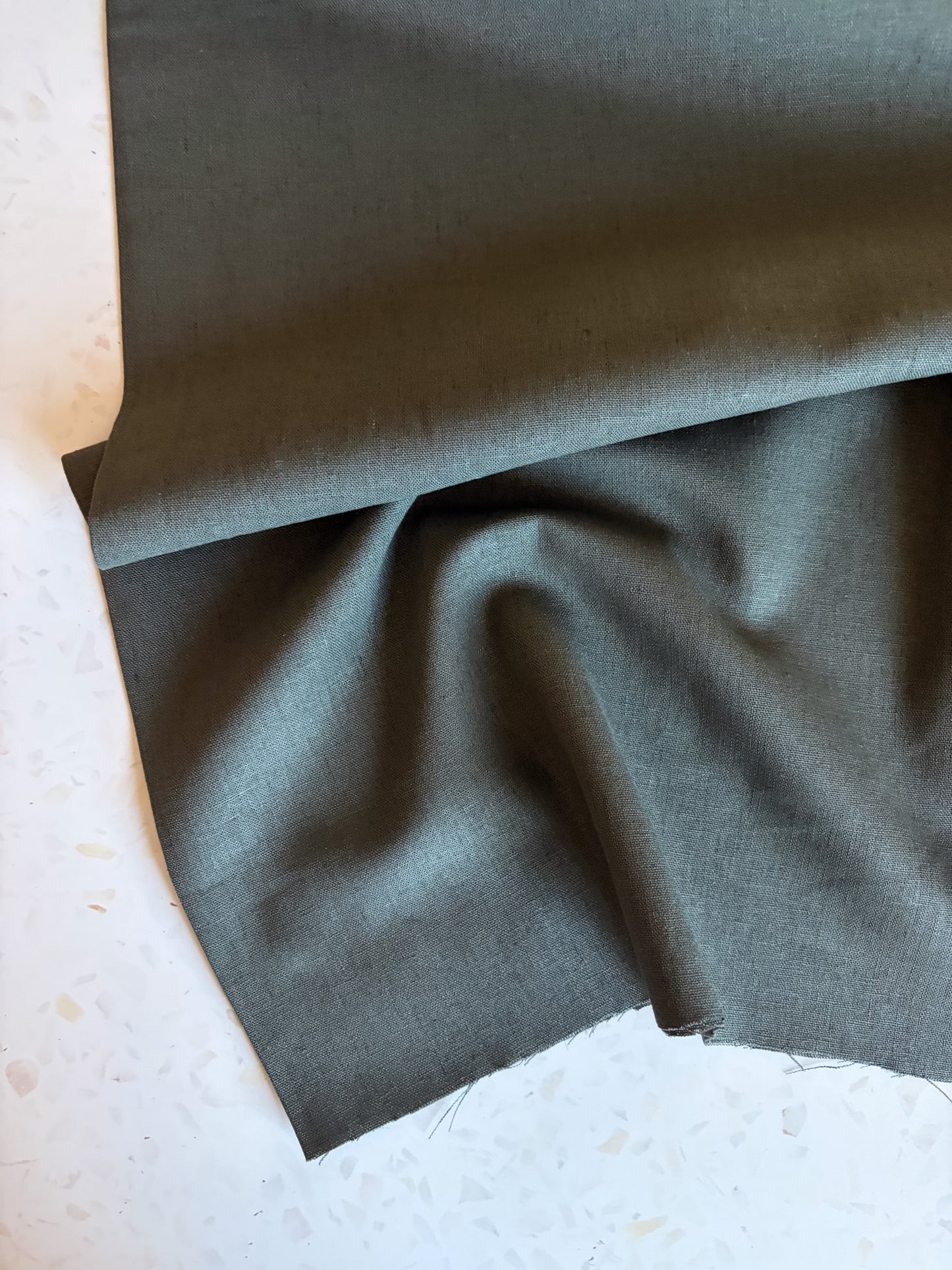 Brussels Washer Linen Blend in Kelp