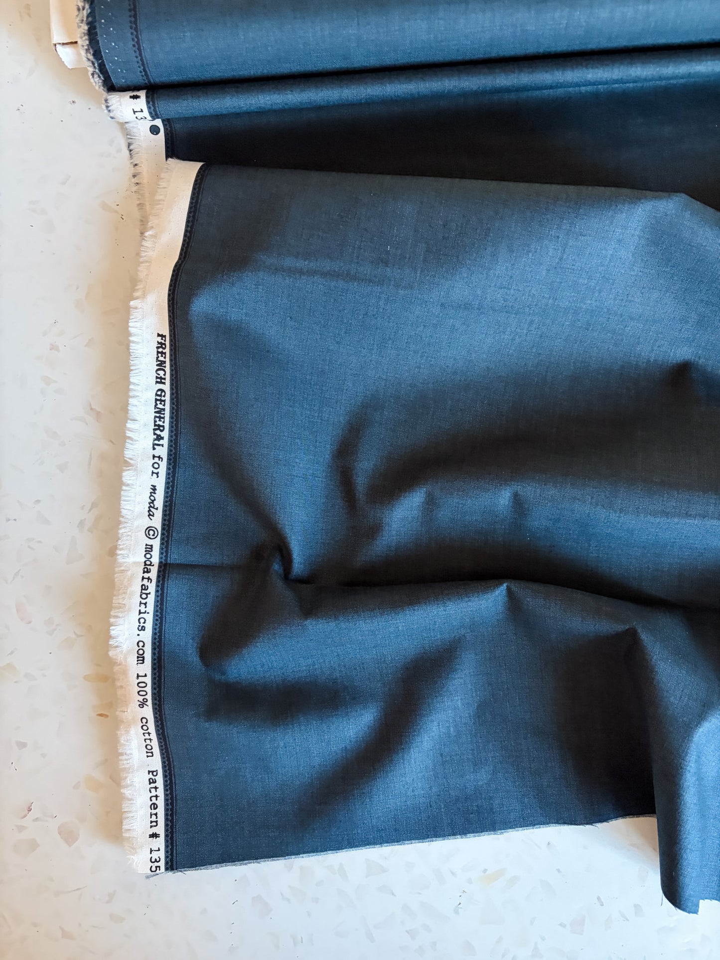 French General Solids in Indigo