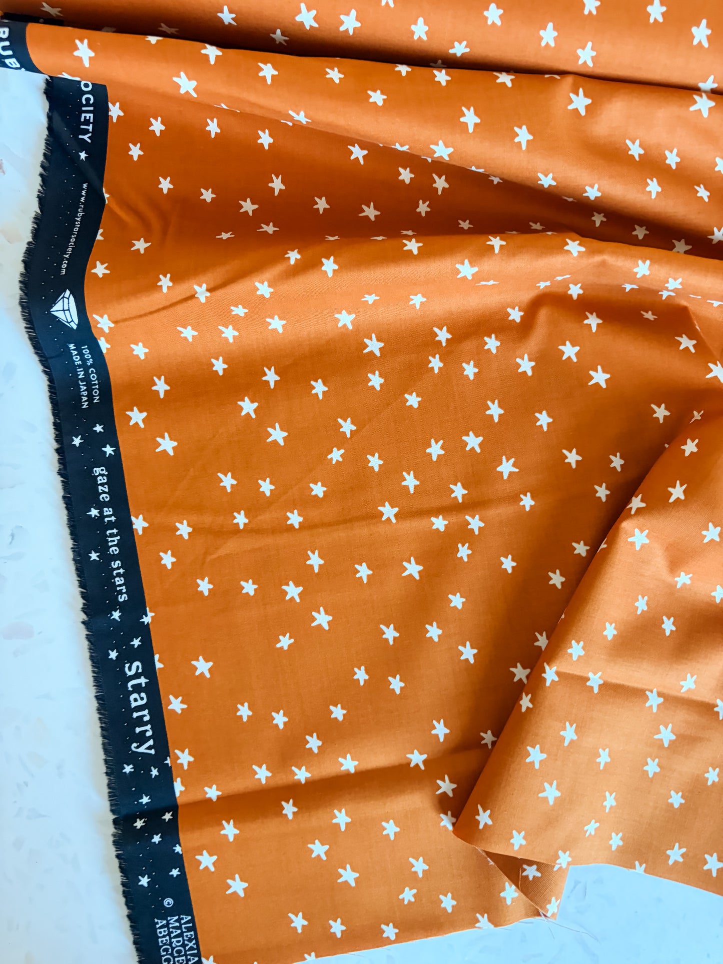 Ruby Star Society Starry Quilting Cotton in Saddle