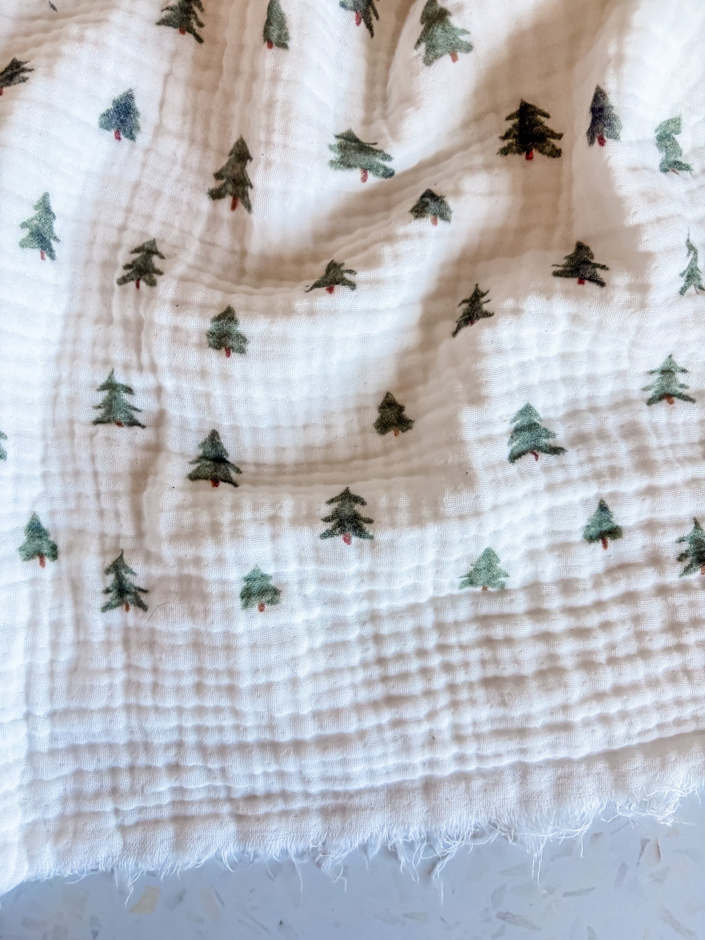 PREORDER: Evergreen Four-Layer Cotton Muslin Fabric