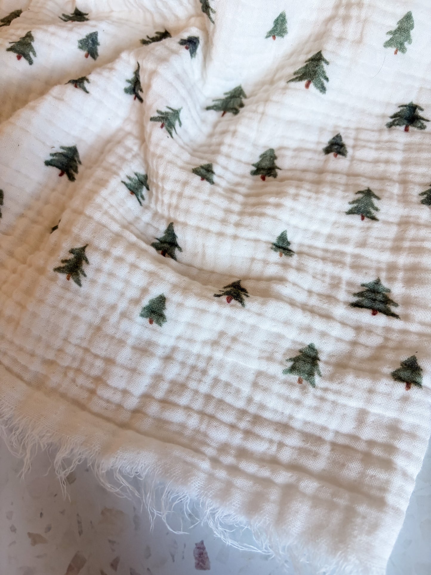 PREORDER: Evergreen Four-Layer Cotton Muslin Fabric