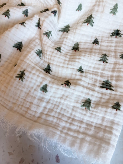 PREORDER: Evergreen Four-Layer Cotton Muslin Fabric