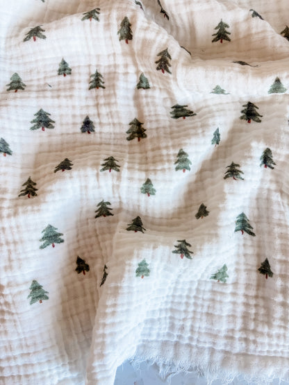 PREORDER: Evergreen Four-Layer Cotton Muslin Fabric