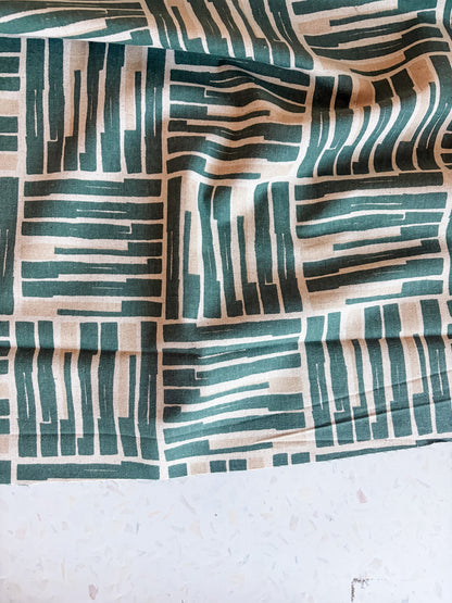 Orchard Run Cotton/Flax Blend in Ocean