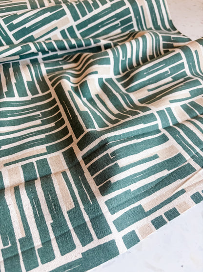 Orchard Run Cotton/Flax Blend in Ocean