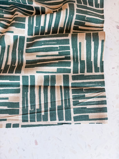 Orchard Run Cotton/Flax Blend in Ocean