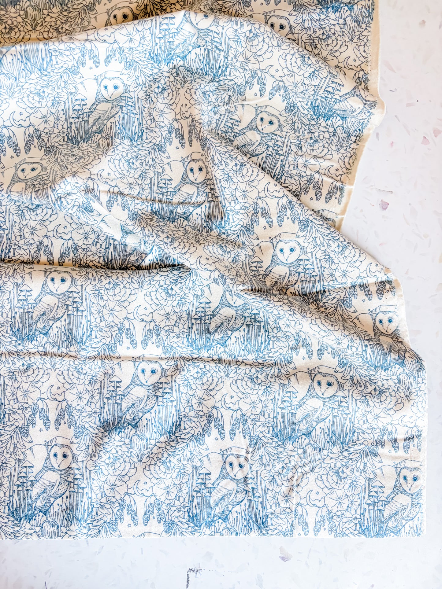 Coyote Hill Moonlit Guardian Sky Flannel