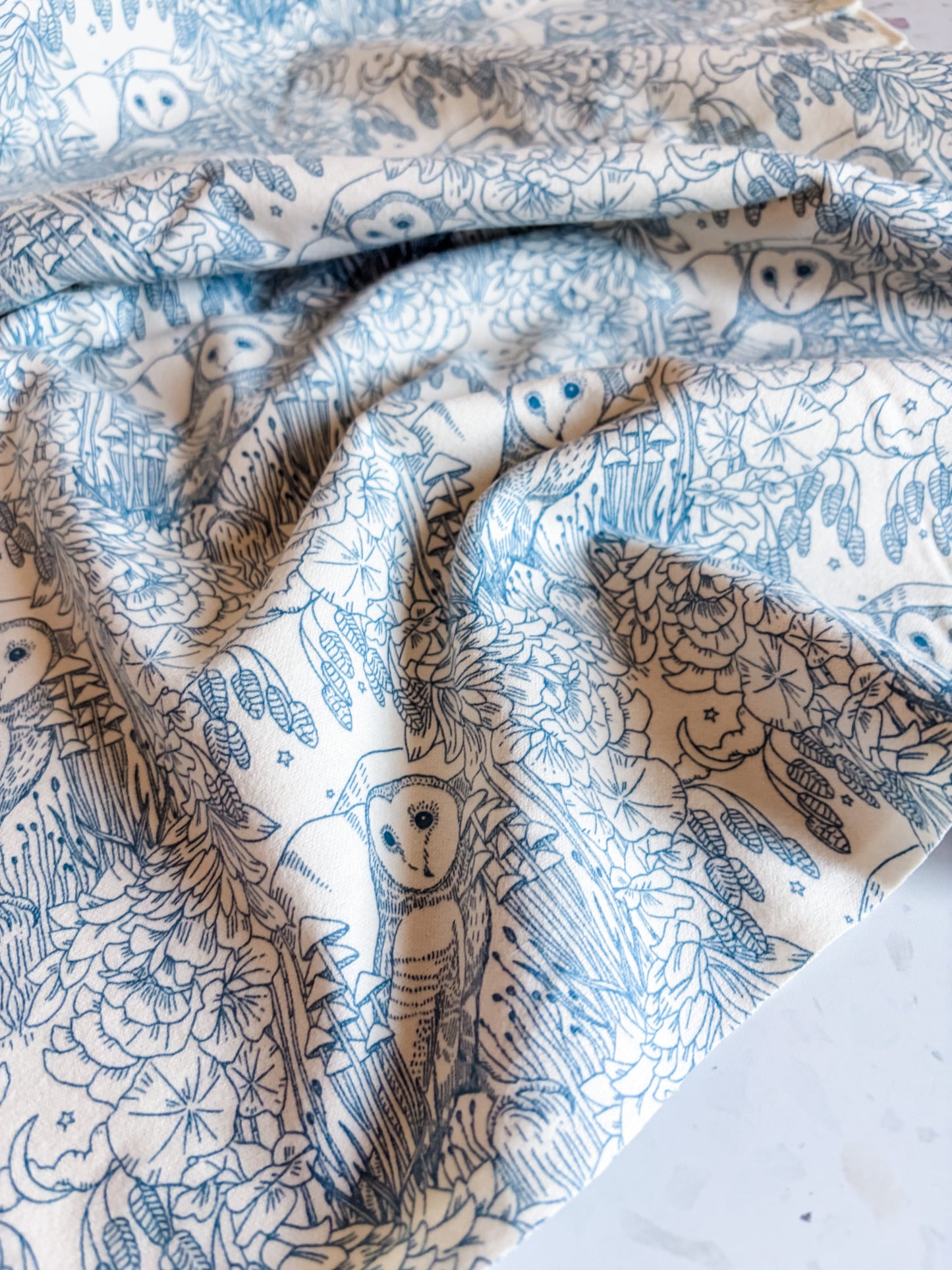 Coyote Hill Moonlit Guardian Sky Flannel