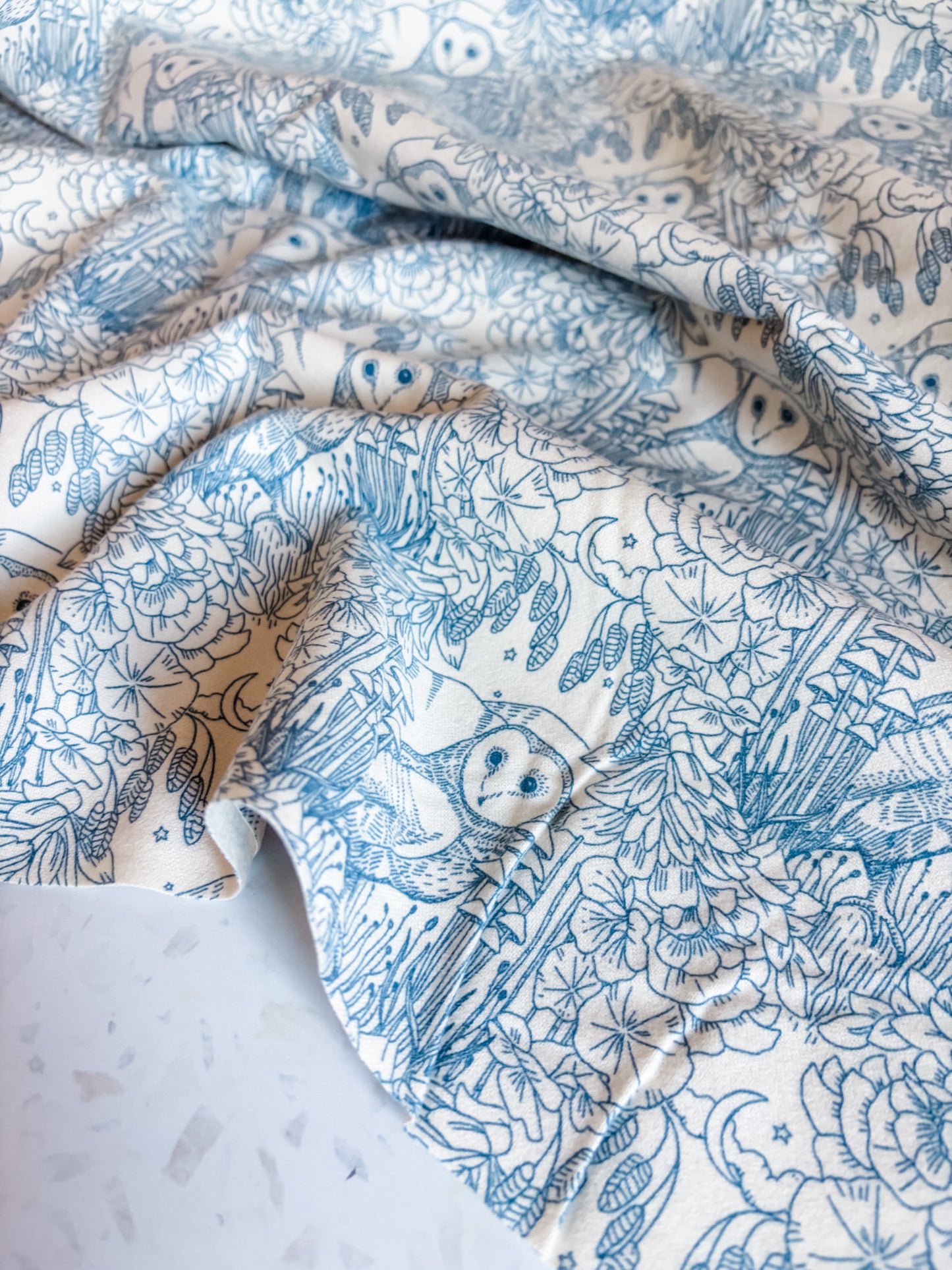 Coyote Hill Moonlit Guardian Sky Flannel