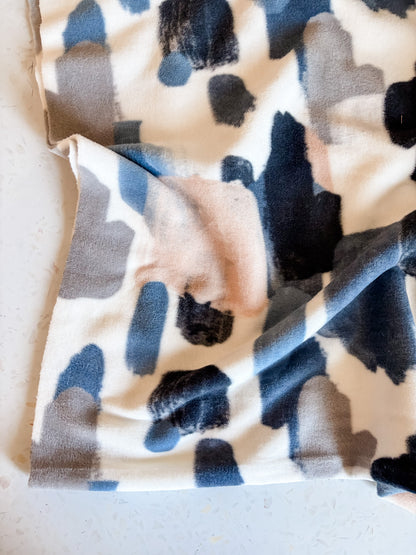 Painterly Strokes Fleece Fabric