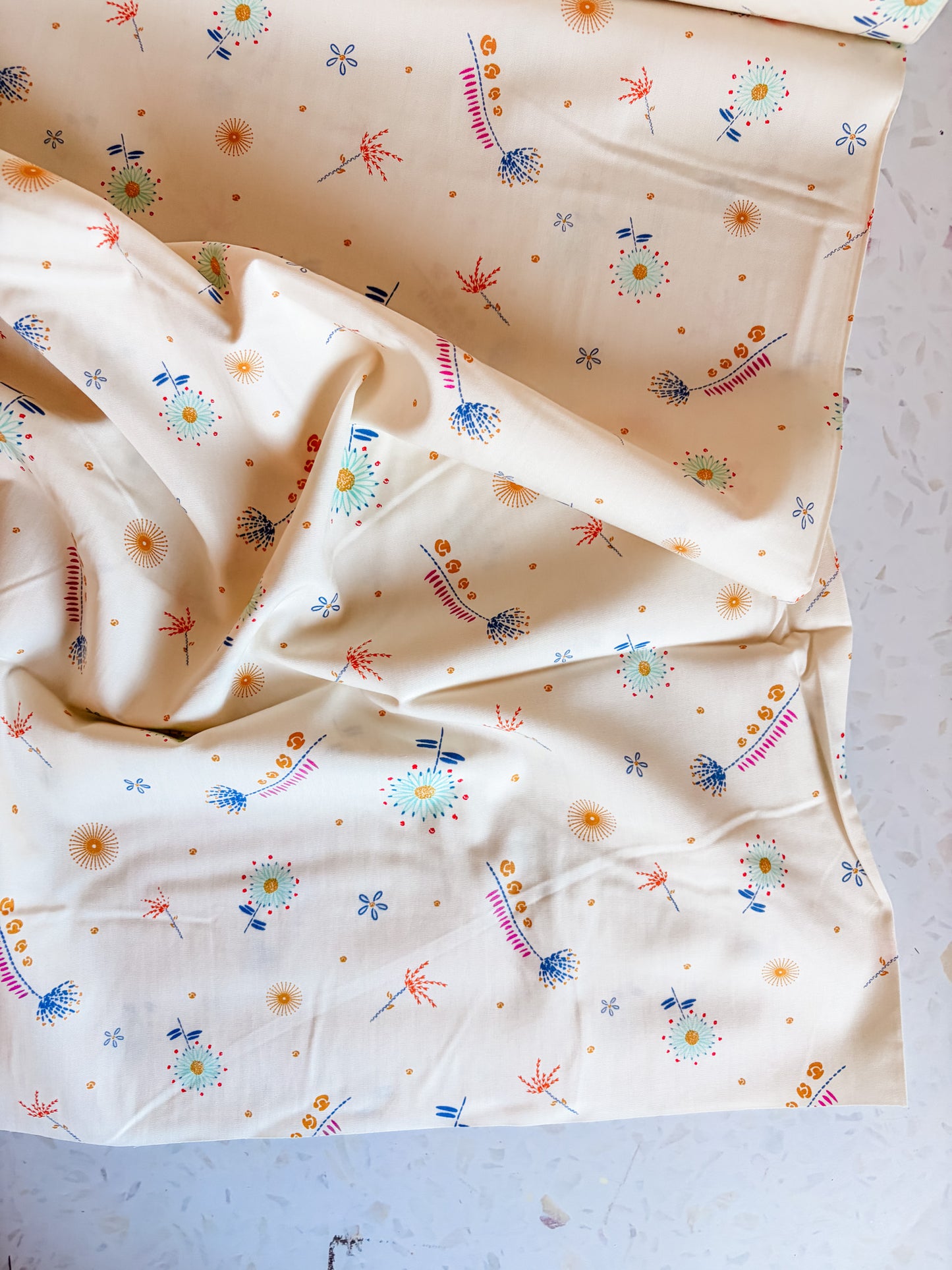 Floral Threads Cotton Fabric